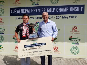 सुर्य नेपाल प्रिमियर गल्फको उपाधिसँगै शुक्र, नम्बर एक गोल्फर बन्न सफल 